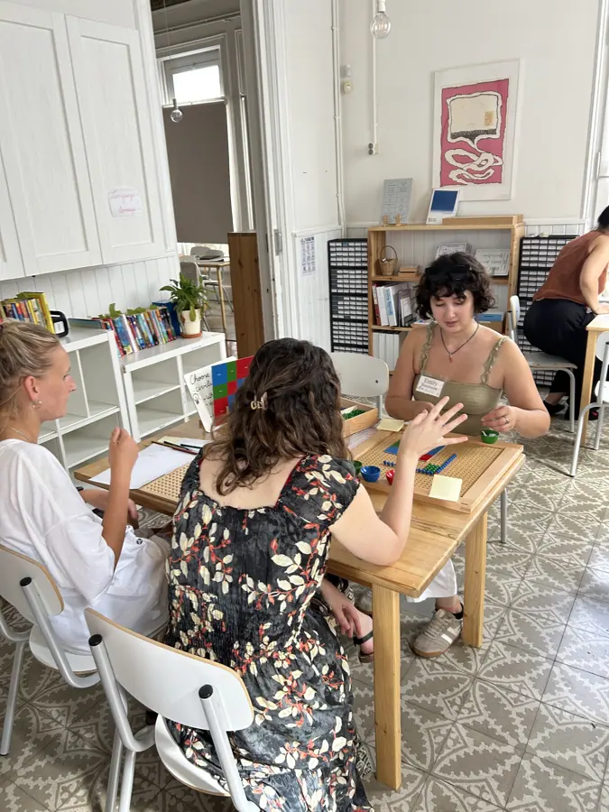 a group of participants working around a table